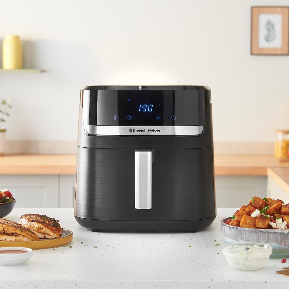 Russell Hobbs SatisFry XXL 8,3 L Heißluftfritteuse – Rapid Air, 9 Programme, leise, Schwarz