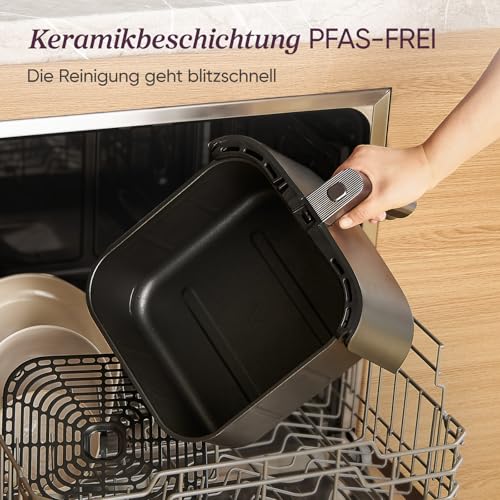 COSORI TurboBlaze Heißluftfritteuse 6L – 9-in-1 Airfryer, leiser DC-Motor, 5 Gebläsestufen, 64 % energiesparend