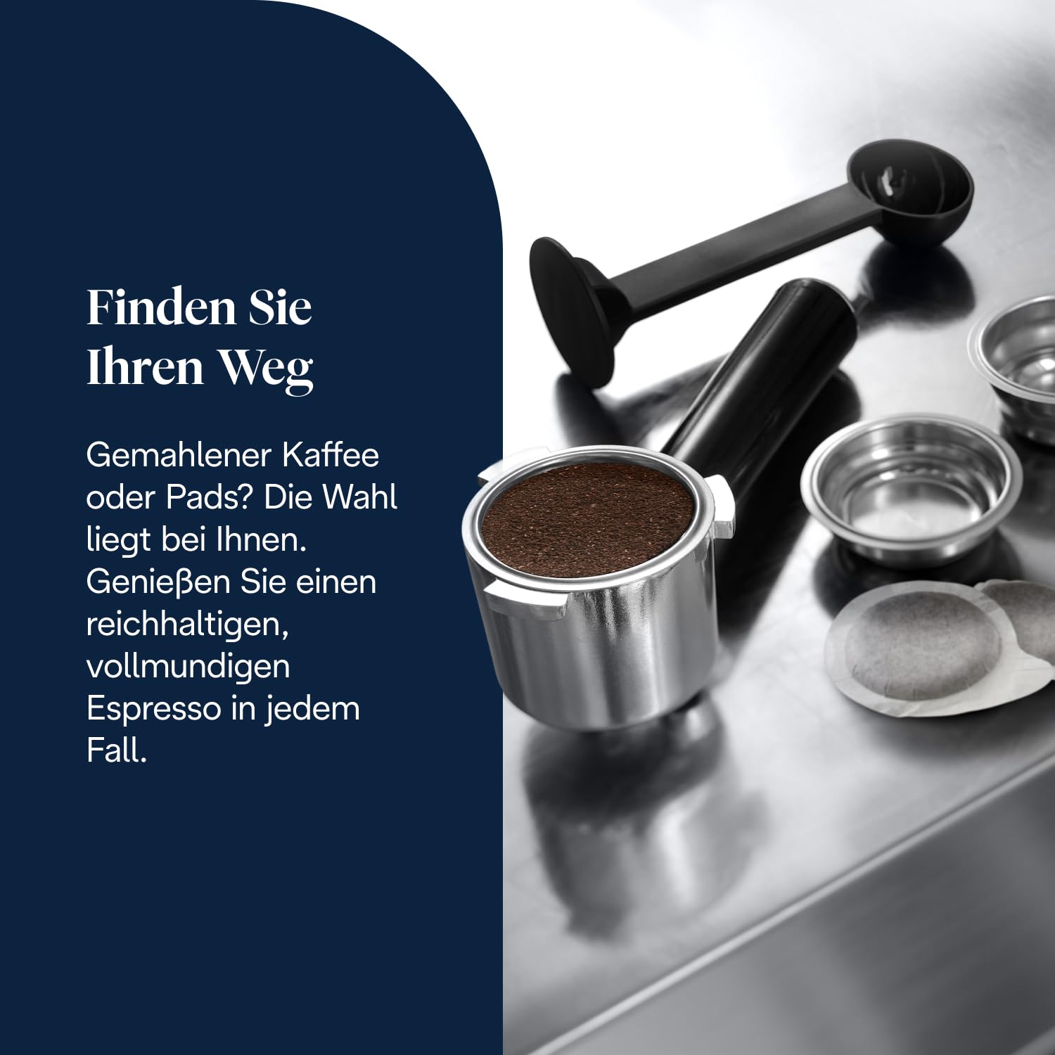 De'Longhi Dedica Style EC685.M – Kompakte Siebträgermaschine, Thermoblock, manueller Milchaufschäumer, Metall