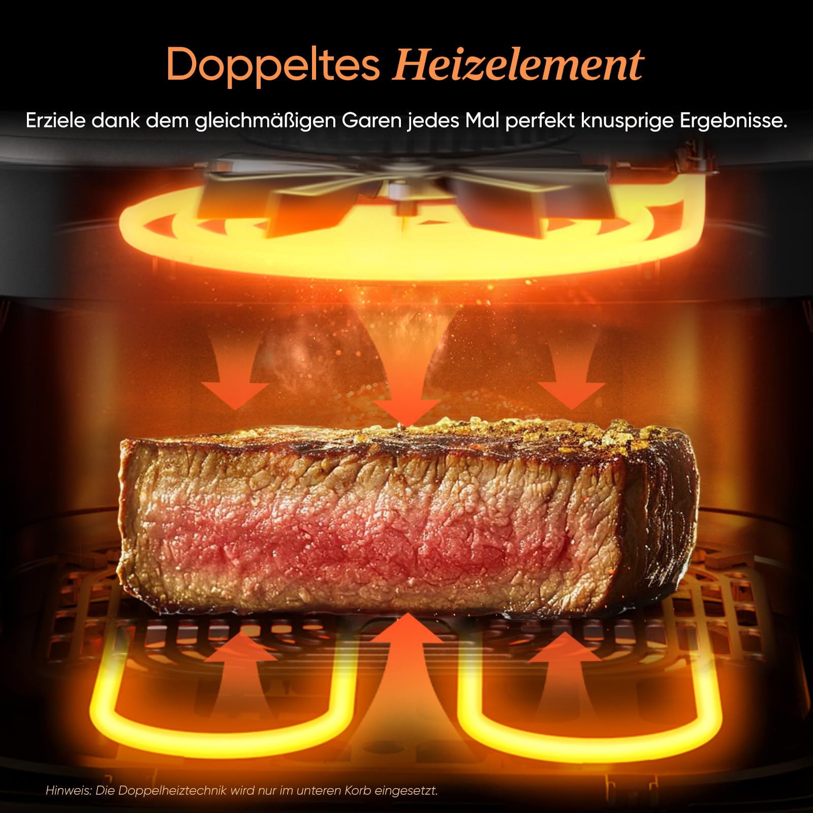 COSORI Turbo Tower Pro Airfryer 10,8L – Keramikbeschichtung, DualBlaze, 2 Kammern, DC-Motor