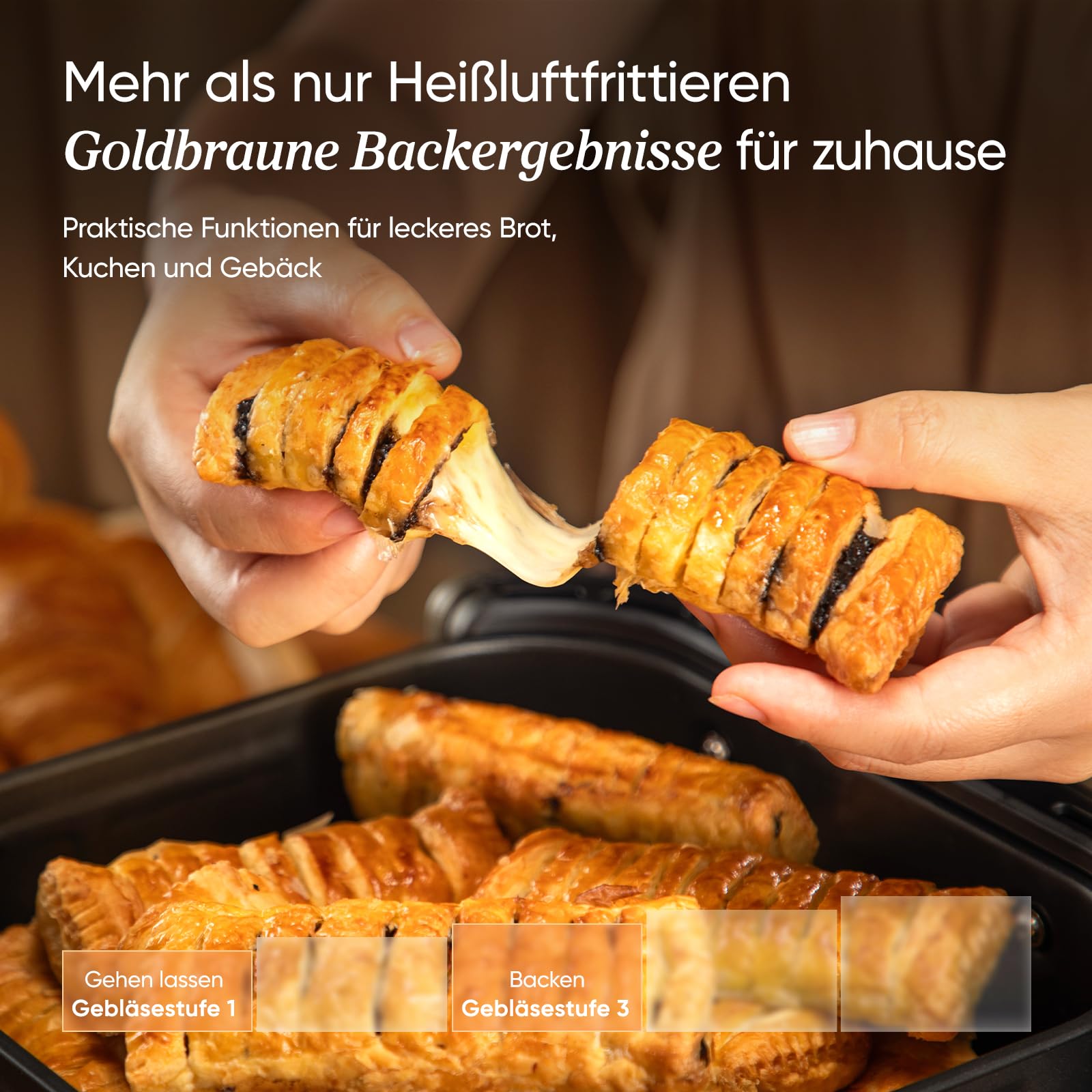 COSORI TurboBlaze Heißluftfritteuse 6L – 9-in-1 Airfryer, leiser DC-Motor, 5 Gebläsestufen, 64 % energiesparend