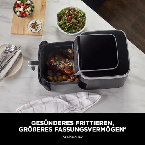 Ninja Air Fryer MAX PRO 6,2 L – 6-in-1 Heißluftfritteuse, Antihaft, spülmaschinenfest, Grau