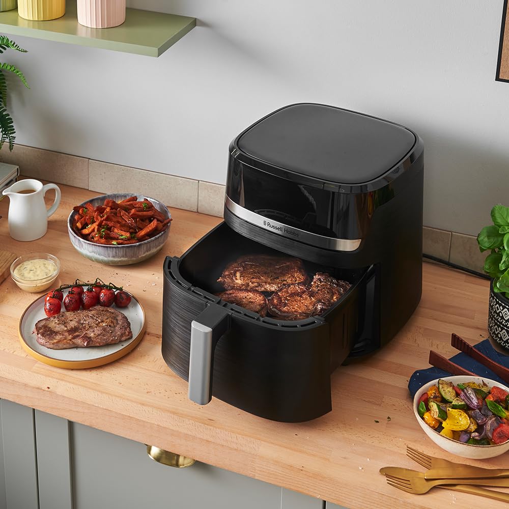 Russell Hobbs SatisFry XXL 8,3 L Heißluftfritteuse – Rapid Air, 9 Programme, leise, Schwarz