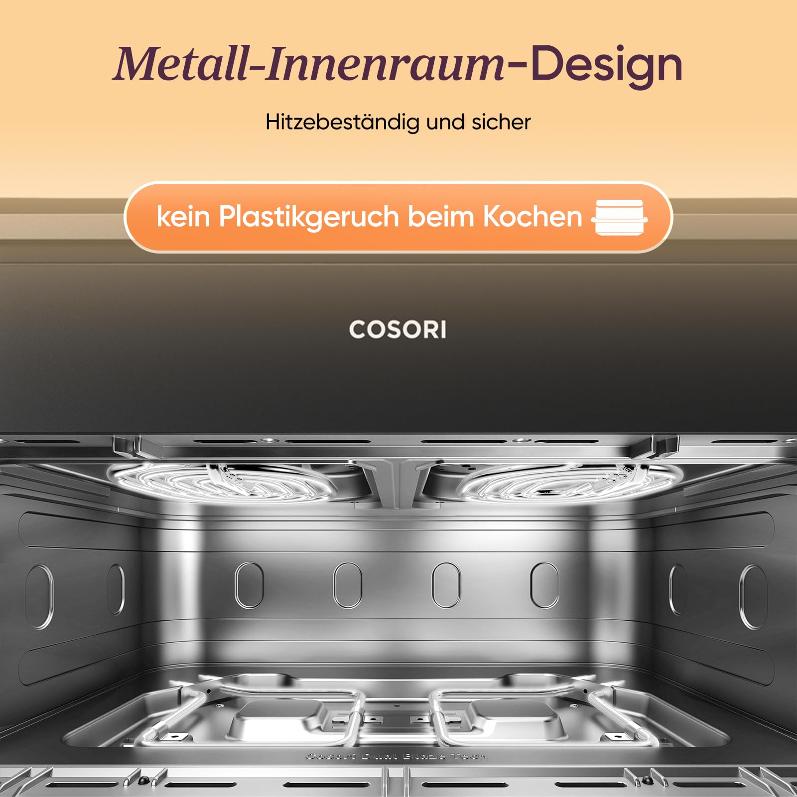 COSORI TwinFry Dual Blaze Airfryer 10L – 2 Kammern, 4 Heizrohre, 240°C, App &amp; Rezepte